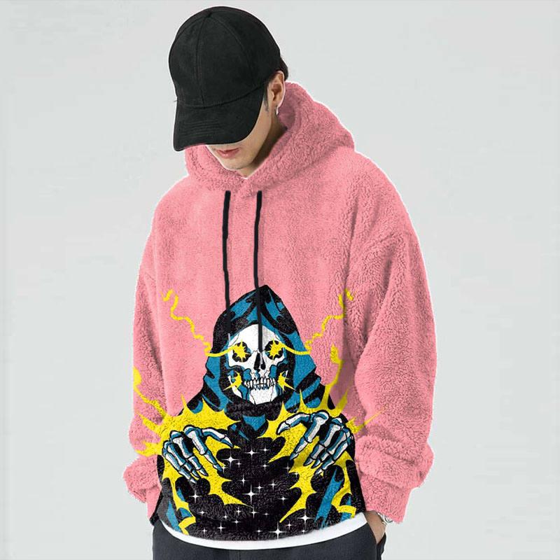 Magic Skull Flannel Hoodie