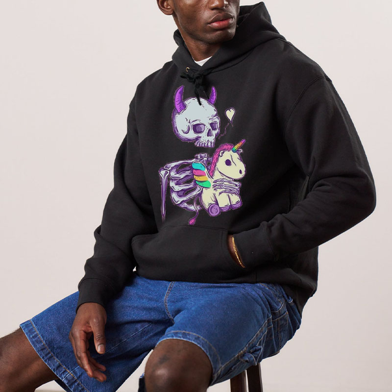 Skull Unicorn Unisex Hoodie