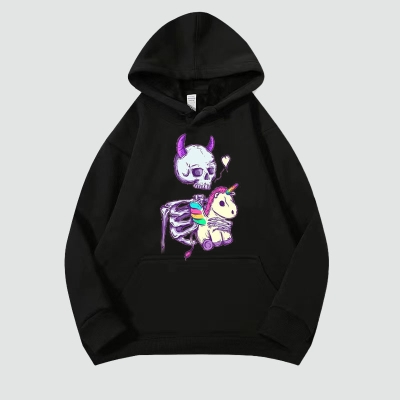 Skull Unicorn Unisex Hoodie