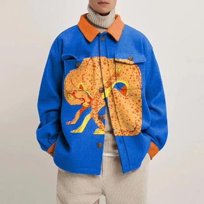 Animal Series Art Painting Shirt Jacket