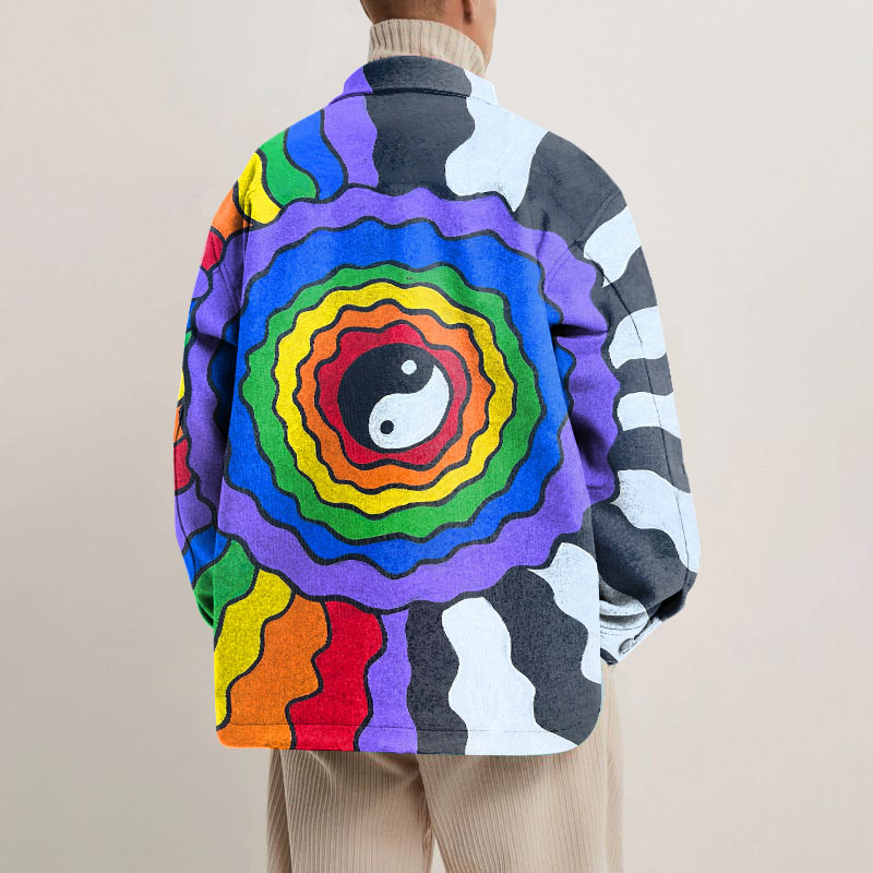 Rainbow Tai Chi Graffiti Shirt Jacket