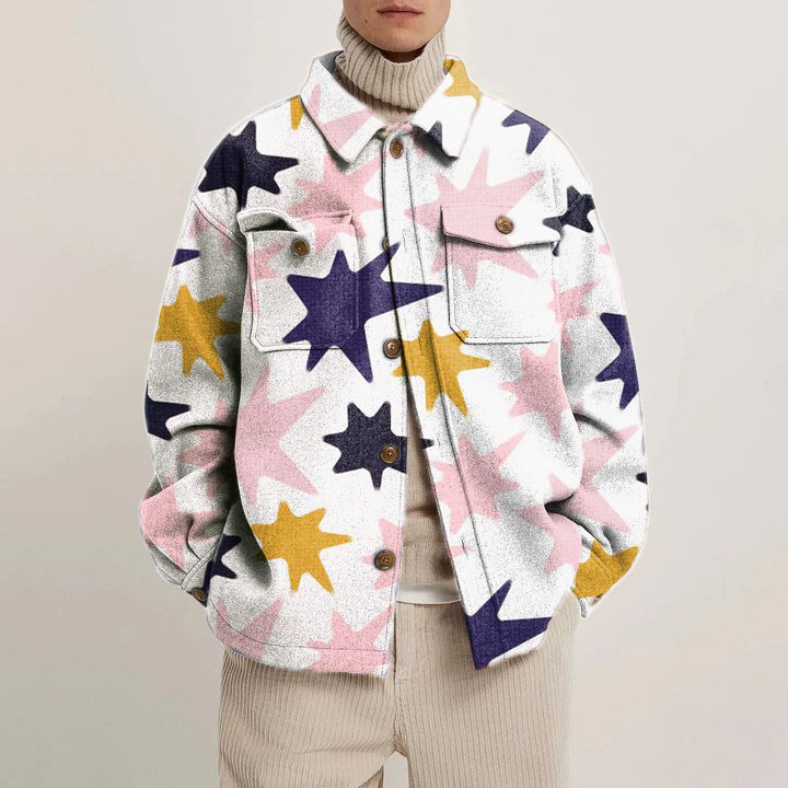 Alien Star Graffiti Shirt Jacket