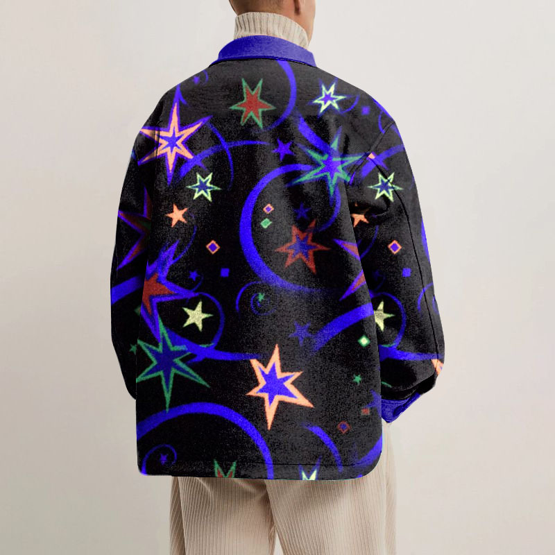 Star Graffiti Shirt Jacket