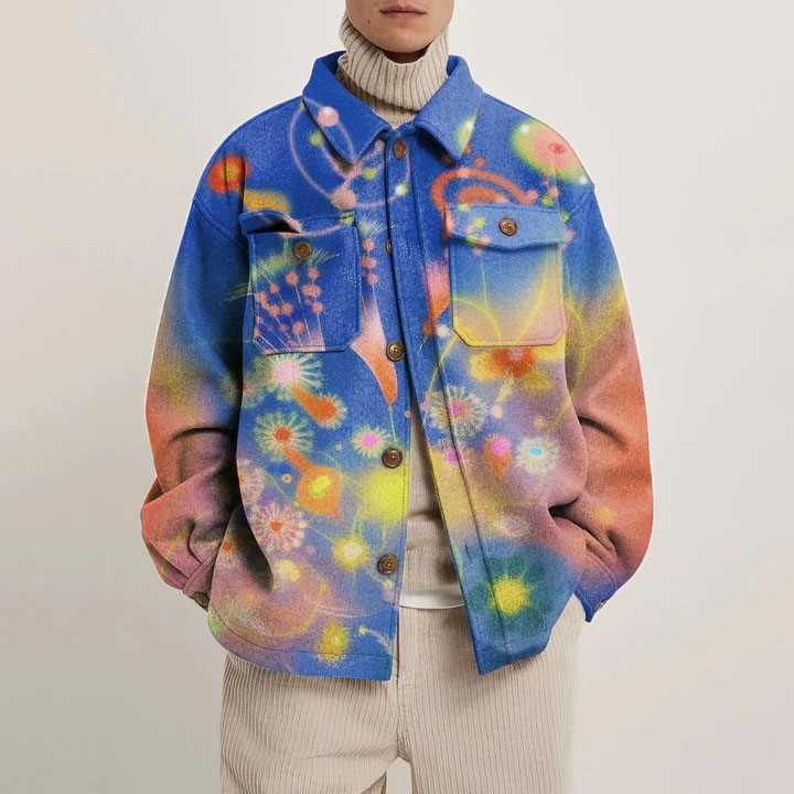 Artistic Rendering Shirt Jacket