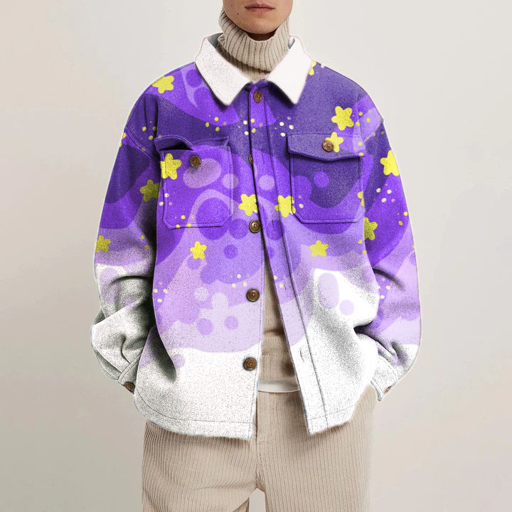 Star Gradient Shirt Jacket