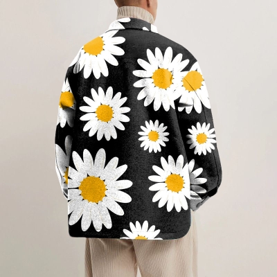 Daisy Print Shirt Jacket