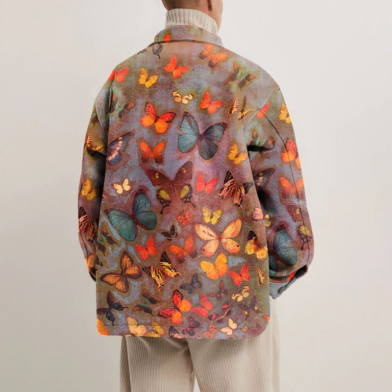 Vintage Butterfly Shirt Jacket