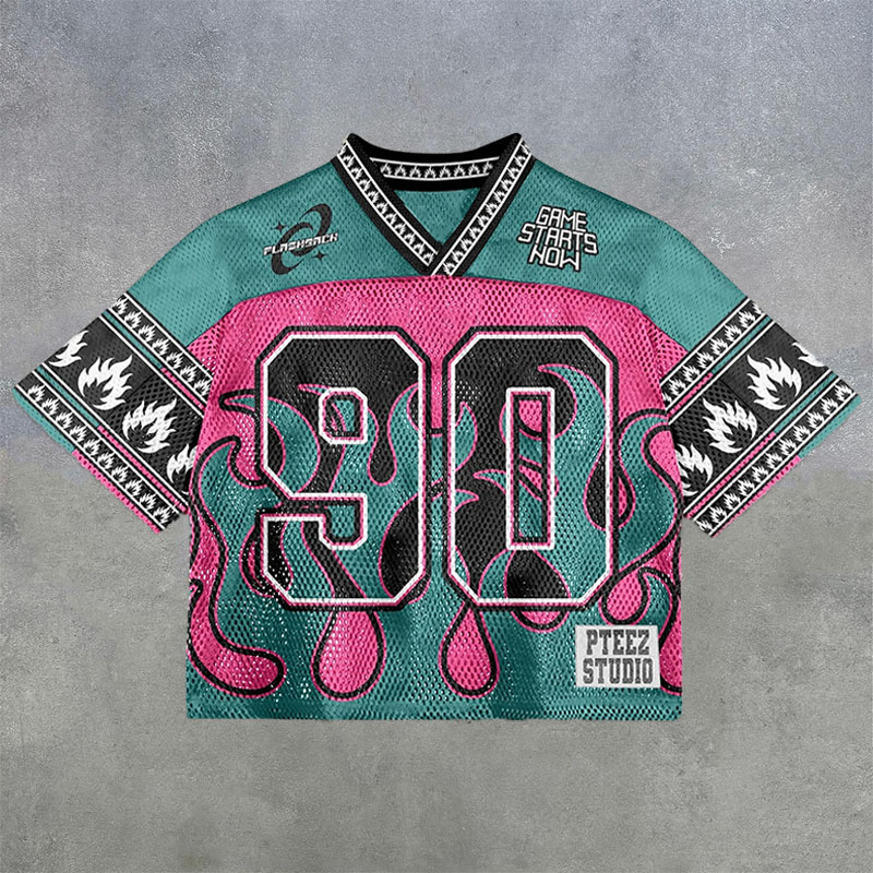 Hip Hop Digital Graffiti Mesh Jersey