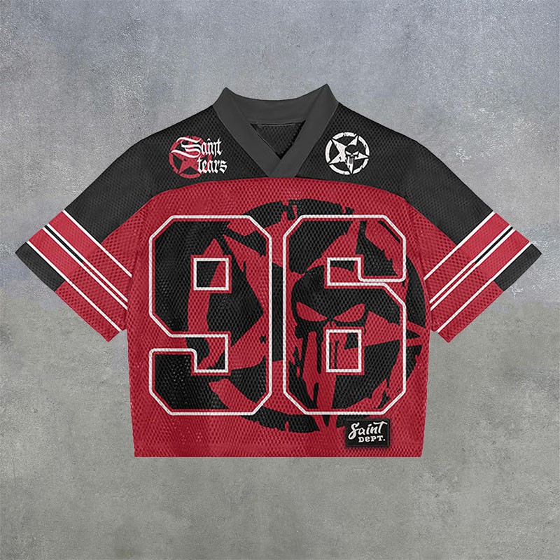 Hip Hop Digital Graffiti Mesh Jersey