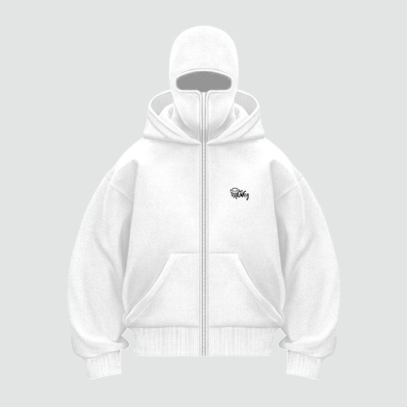 Y2K Padded Double Hood Design Hoodie