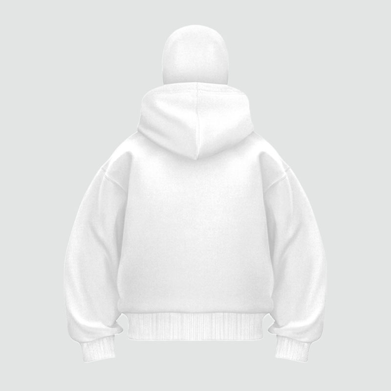 Y2K Padded Double Hood Design Hoodie