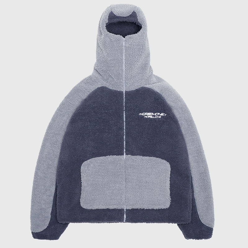 Y2K Colorblocked Zipper Hoodie