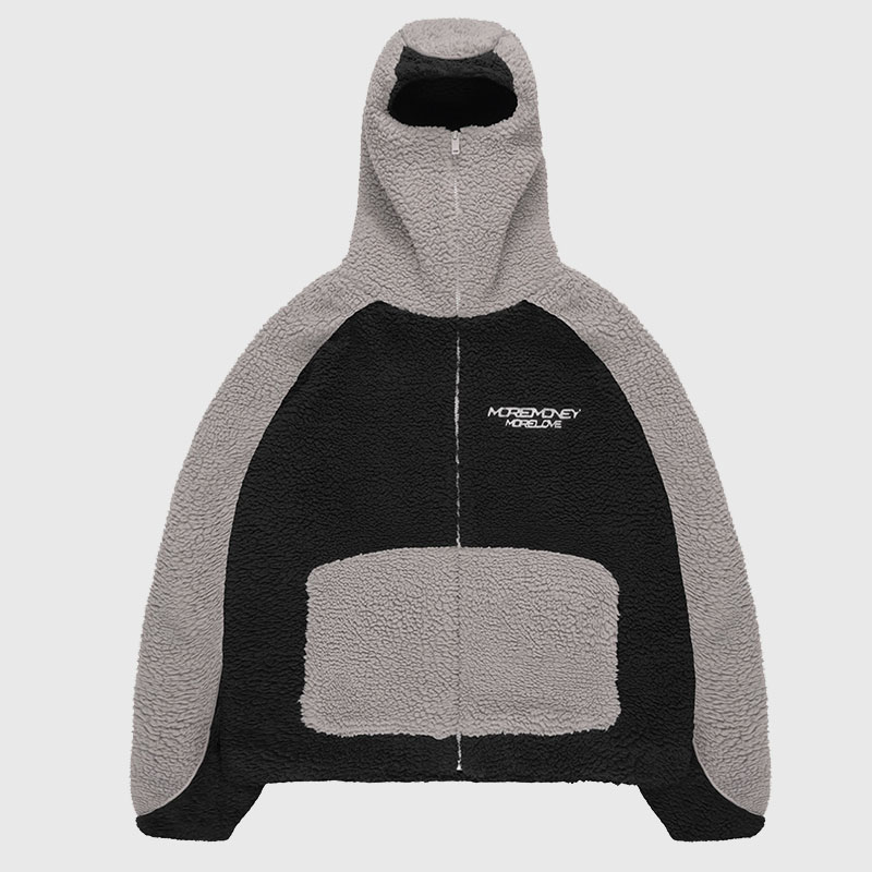 Y2K Colorblocked Zipper Hoodie