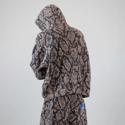 Y2K Snake Print Hoodie