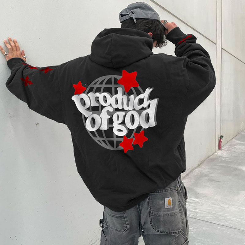 Product Of God Print Hoodie