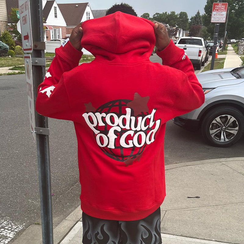 Product Of God Print Hoodie