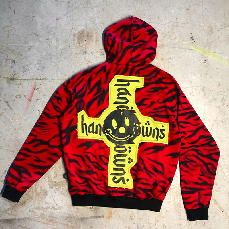 Y2K Graffiti Zipper Hoodie