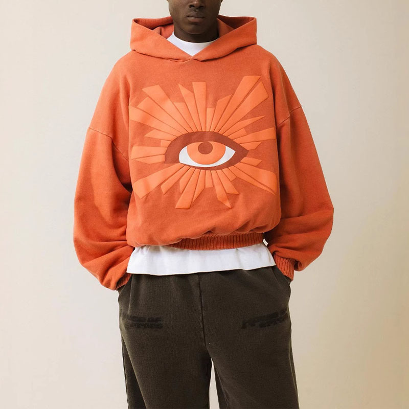 Eye Foam Print Hoodie