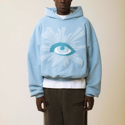 Eye Foam Print Hoodie