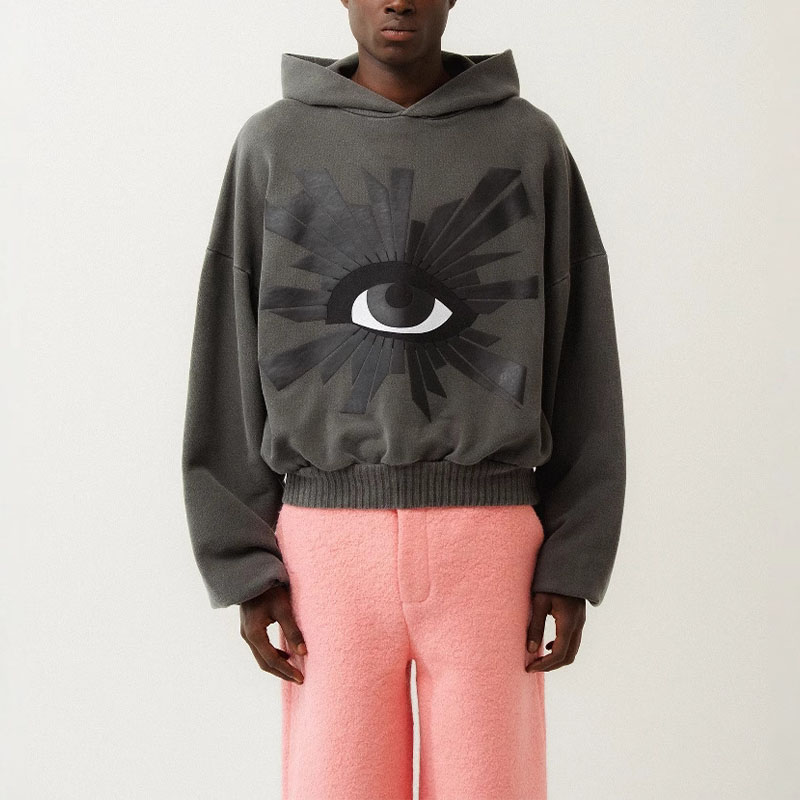 Eye Foam Print Hoodie