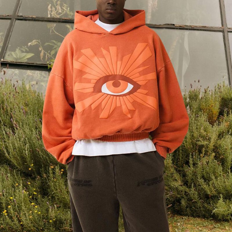 Eye Foam Print Hoodie