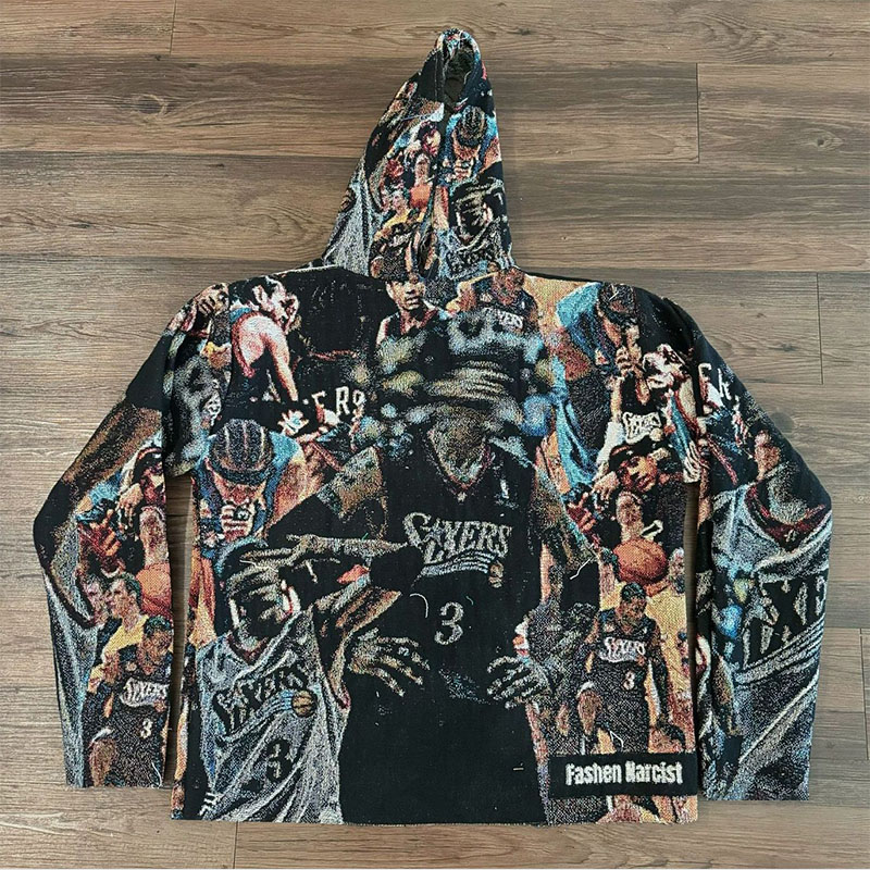 Hip Hop Dunk Print Hoodie