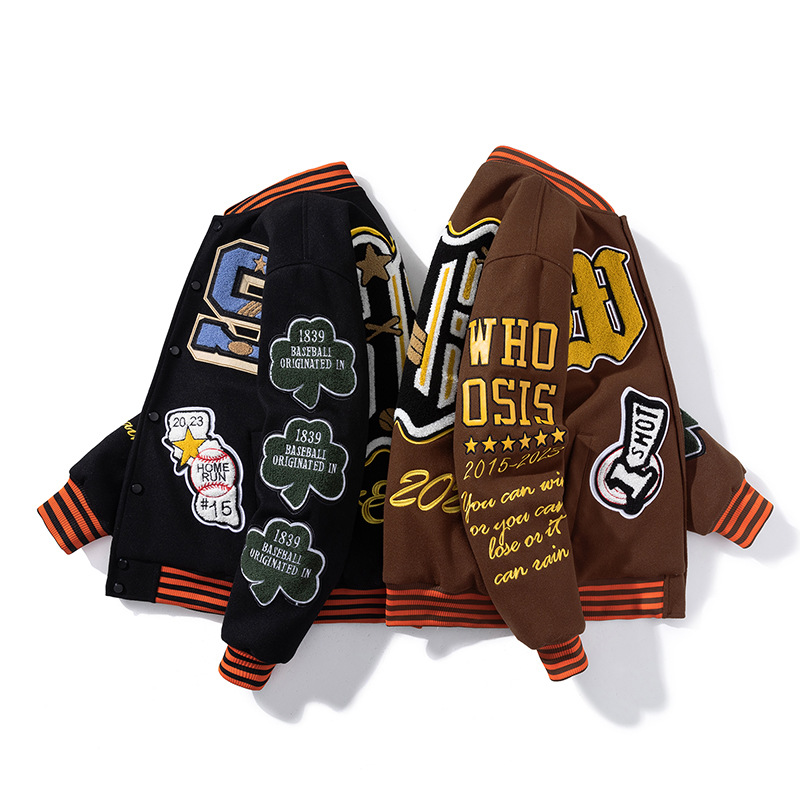 Embroidered Jacket Cotton Baseball Jacket