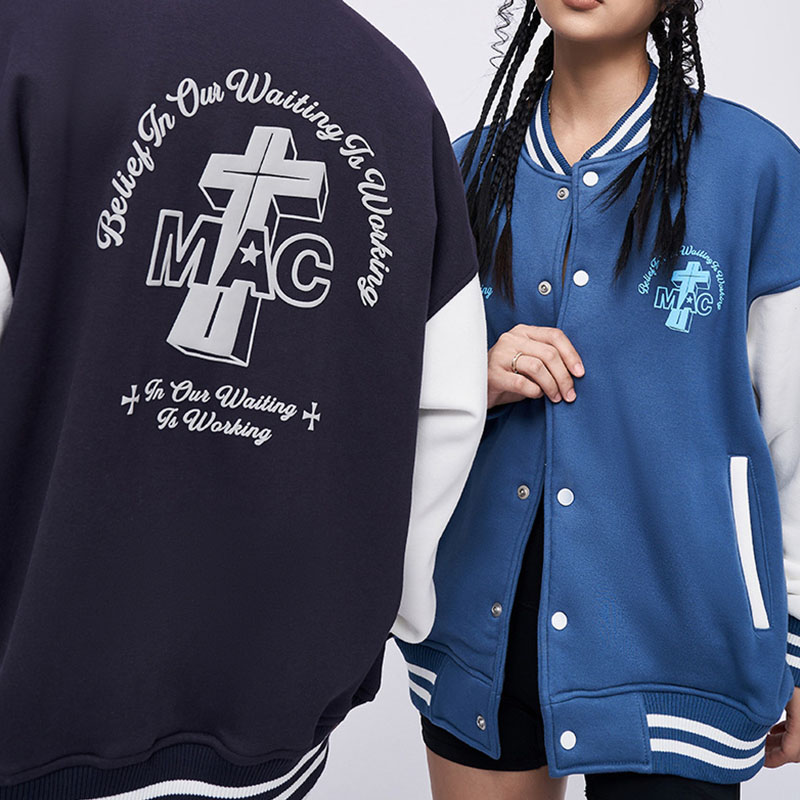 Hip Hop Printed Baseball Jacket