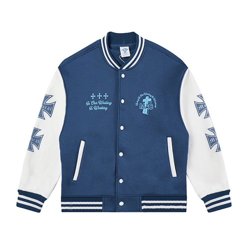 Hip Hop Printed Baseball Jacket