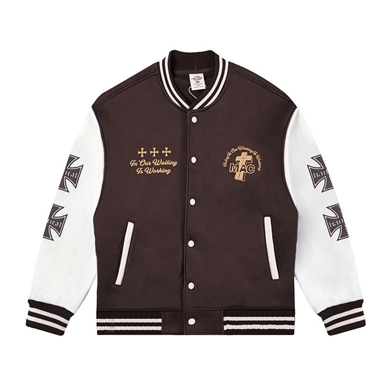 Crucifixion Elements Varsity Jacket