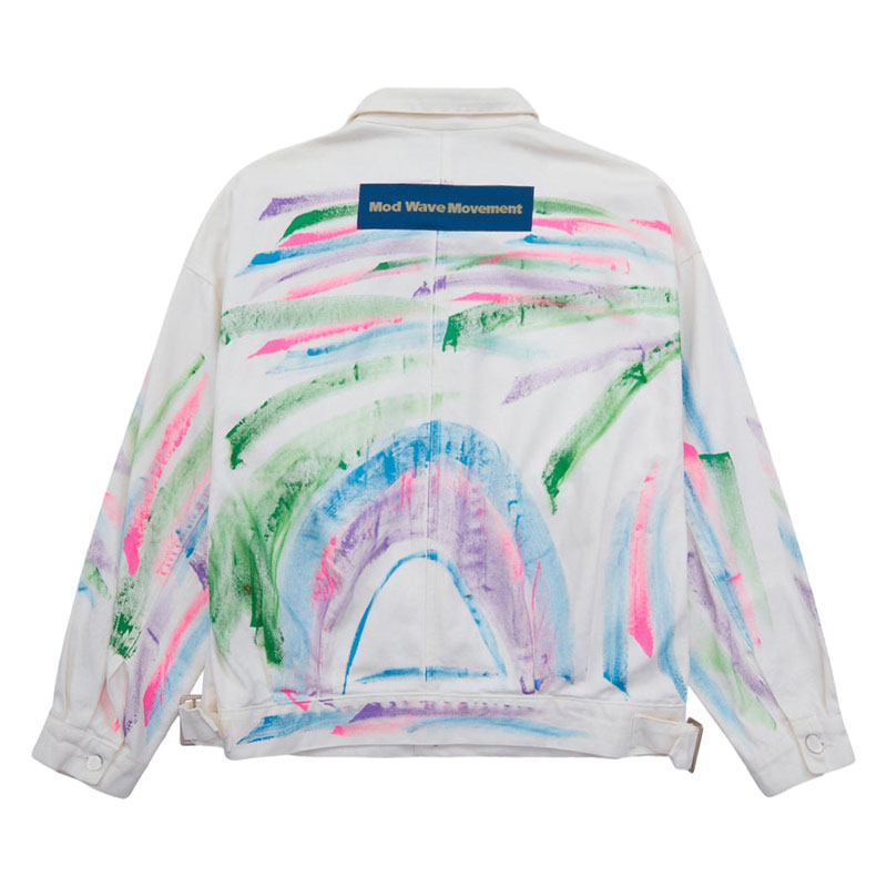 Hip-hop Hand-painted Graffiti Denim Jacket