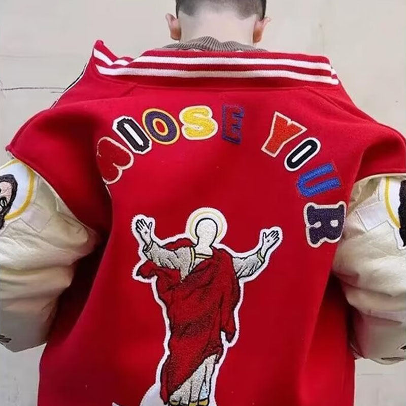 Hip Hop Patch Baseball Jacket