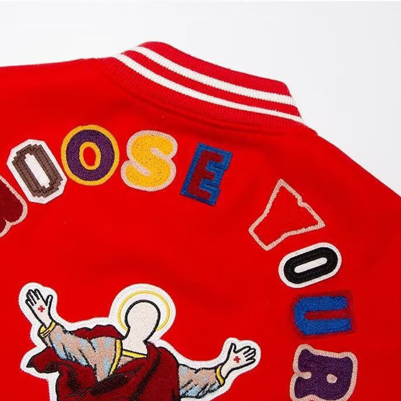 Hip Hop Patch Baseball Jacket