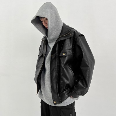 Retro Hip Hop Thickened Leather Jacket