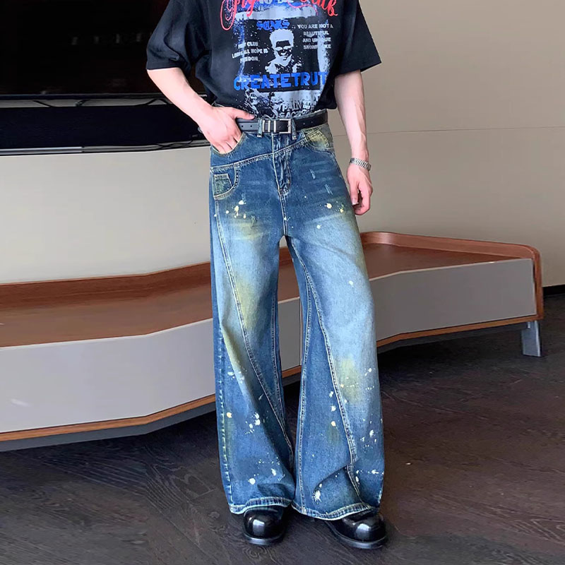 Vintage Deconstructed Patchwork Jeans