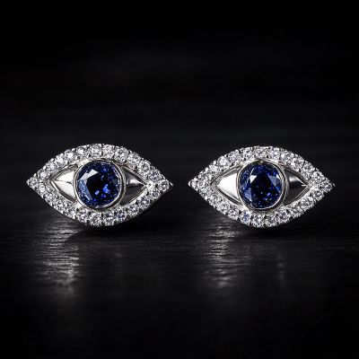 Evil Eyes Stud Earrings