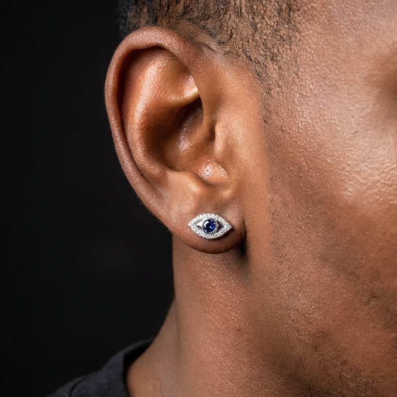 Evil Eyes Stud Earrings