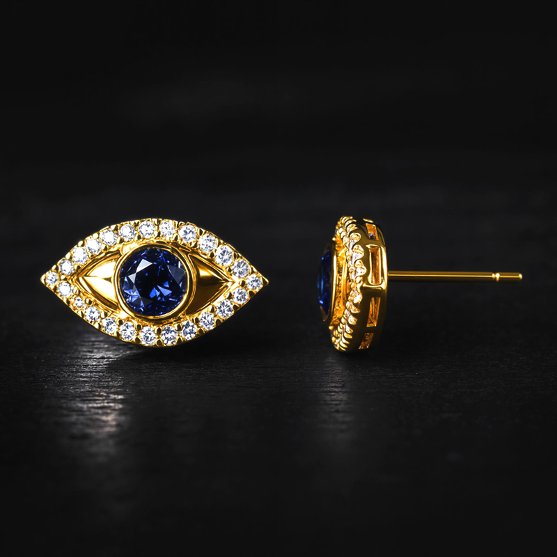 Evil Eyes Stud Earrings