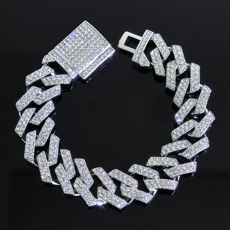 18mm Iced Out Cuban Bracelet