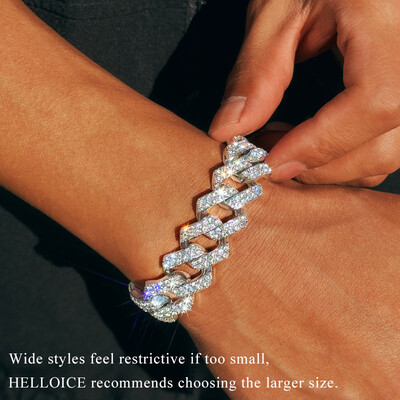 18mm Iced Out Cuban Bracelet