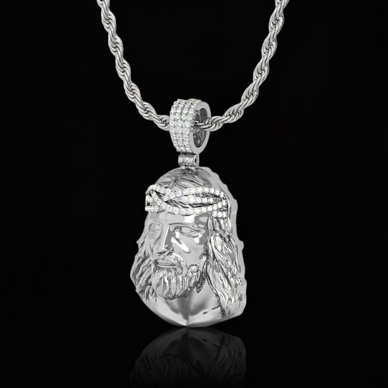 925S & VVS Moissanite Jesus Pendant 925S & VVS Moissanite Jesus Pendant