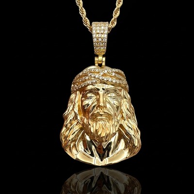 925S & VVS Moissanite Jesus Pendant