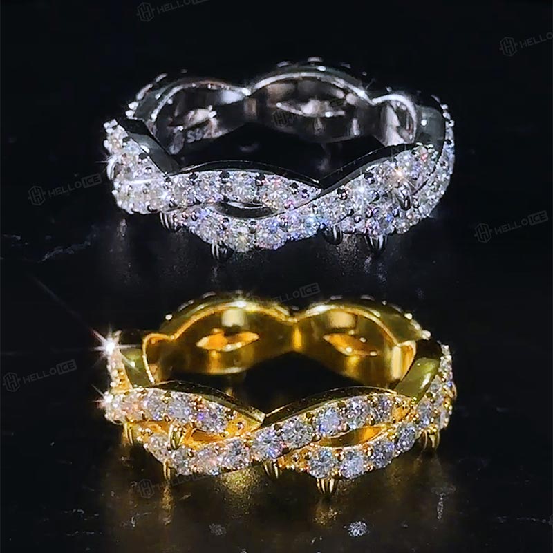925S & VVS Moissanite Diamond Thorn Ring
