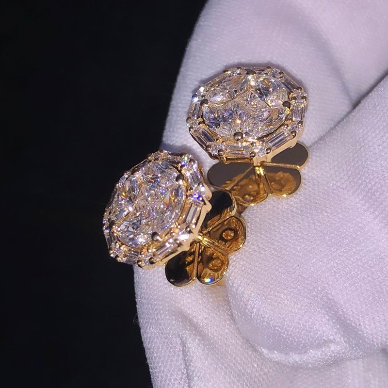 925S & VVS Moissanite Diamond Earrings