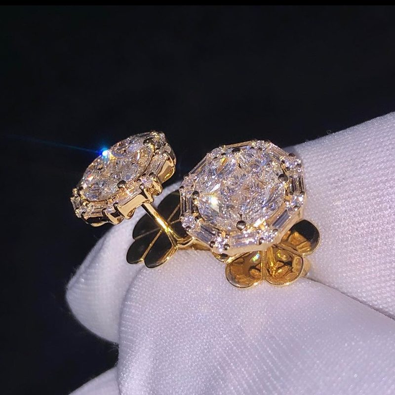 925S & VVS Moissanite Diamond Earrings