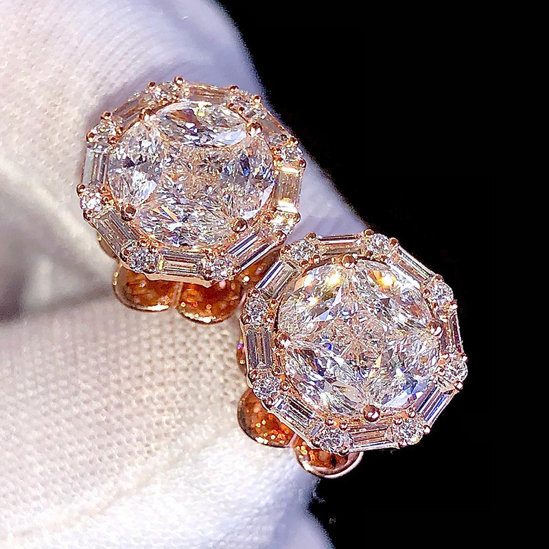 925S & VVS Moissanite Diamond Earrings