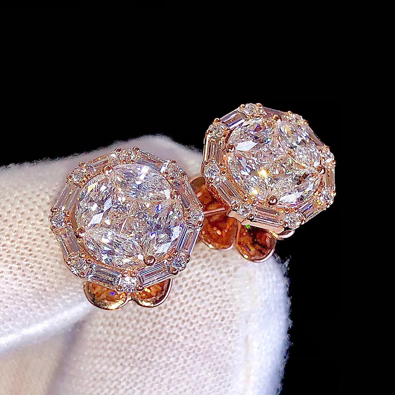 925S & VVS Moissanite Diamond Earrings