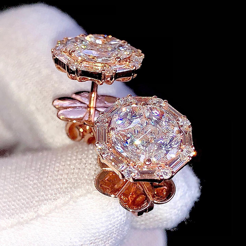 925S & VVS Moissanite Diamond Earrings