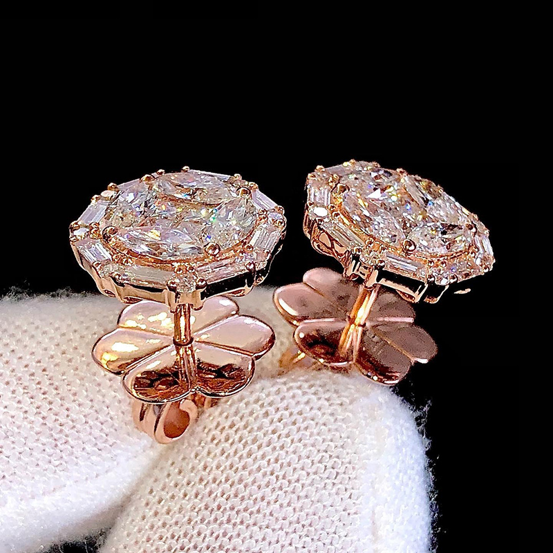 925S & VVS Moissanite Diamond Earrings