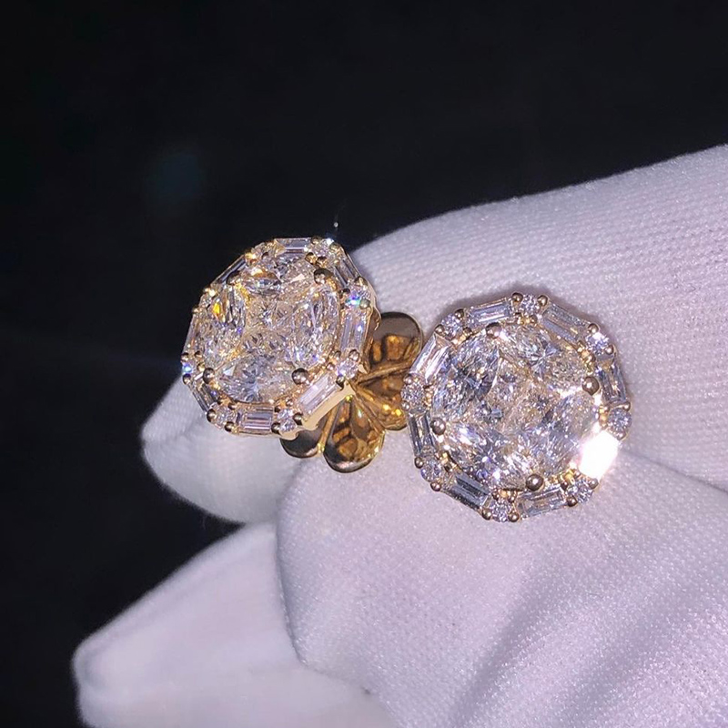 925S & VVS Moissanite Diamond Earrings